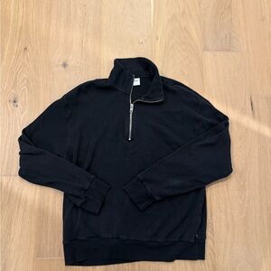 TNA Black Half-Zip Sweatshirt